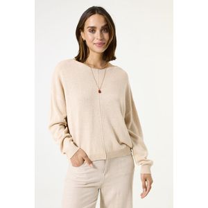 Garcia - Ladies Sweater - Beige - Katoen