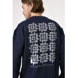 GARCIA Heren Sweater - Blauw - Long Mouw