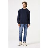 GARCIA Heren Sweater - Blauw - Long Mouw