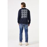 GARCIA Heren Sweater - Blauw - Long Mouw