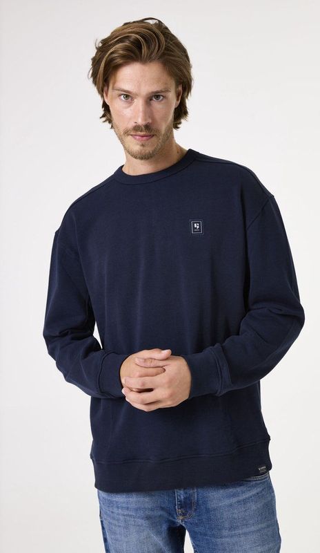 GARCIA Heren Sweater - Blauw - Long Mouw
