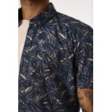 GARCIA - All Over Print Overhemd - Blauw - Katoen