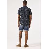 GARCIA - All Over Print Overhemd - Blauw - Katoen
