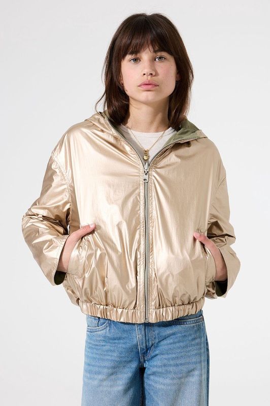 GARCIA - Omkeerbare Jas - Groen - Waterafstotend - Steekzakken