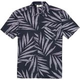 GARCIA Overhemd - Blauw - Katoenen Chambray - Korte Mouwen