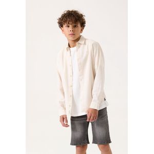 Overhemd - Geweven Detail - Lange Mouwen - Katoen