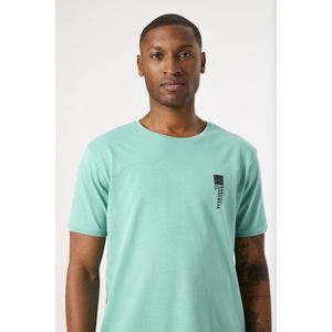 GARCIA Heren T-shirt - Groen - Korte Mouw