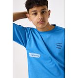 GARCIA - T-shirt - Korte Mouwen - Ronde Hals - Zwart - 70% Katoen