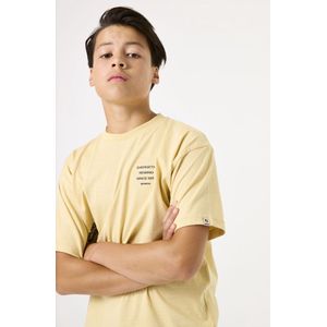 GARCIA - T-shirt - Geel - Katoen - Ronde Hals, Korte Mouwen