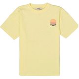 Garcia - T-shirt - Lichtgeel - Katoen - Korte Mouw