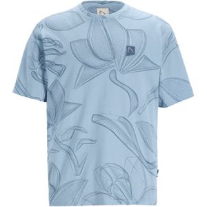 CHASIN' - Shirt 'Wild' - Lichtblauw - Kwartmouw - Normale Pasvorm