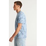 CHASIN' - Shirt 'Wild' - Lichtblauw - Kwartmouw - Normale Pasvorm