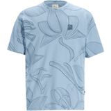 CHASIN' - Shirt 'Wild' - Lichtblauw - Kwartmouw - Normale Pasvorm