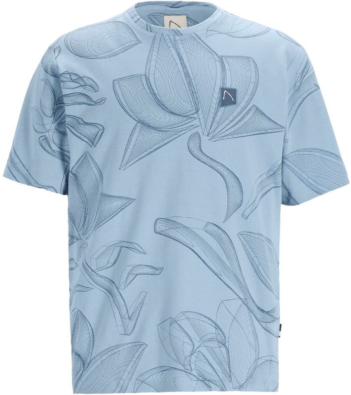 CHASIN' - Shirt 'Wild' - Lichtblauw - Kwartmouw - Normale Pasvorm