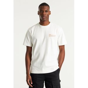 CHASIN' - Xpose - T-Shirt - Off-White - Loose Fit - Katoen