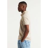 CHASIN' - Regular Polo - Beige - Katoen - Korte Mouwen