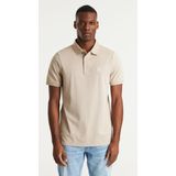 CHASIN' - Regular Polo - Beige - Katoen - Korte Mouwen