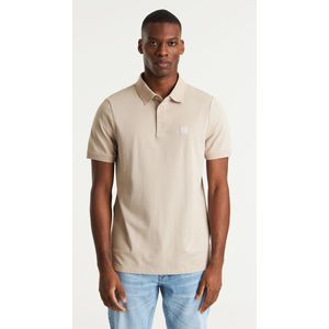 CHASIN' - Regular Polo - Beige - Katoen - Korte Mouwen