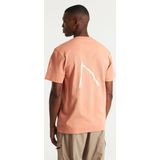 CHASIN' T-shirt - Roze - Katoen - Loose Fit - Korte Mouwen