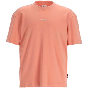 CHASIN' T-shirt - Roze - Katoen - Loose Fit - Korte Mouwen