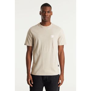 Chasin' - Ethan - T-shirt - Beige - Katoen/Linnen
