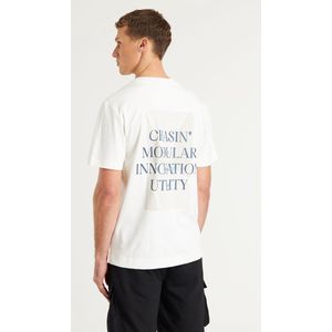 Chasin' T-shirt Ecru - Ronde Halslijn