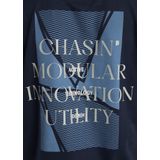 CHASIN' T-shirt Donkerblauw - Katoen - Oversized Pasvorm
