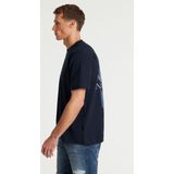CHASIN' T-shirt Donkerblauw - Katoen - Oversized Pasvorm
