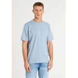 CHASIN' T-shirt - Lichtblauw - Katoen - Oversized Pasvorm - Korte Mouwen