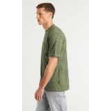 CHASIN' - Morrow - T-shirt - Kaki - Normale Pasvorm - Kwartmouw