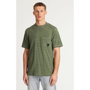 CHASIN' - Morrow - T-shirt - Kaki - Normale Pasvorm - Kwartmouw