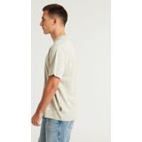 CHASIN' T-shirt - Beige - Katoen - Losse Pasvorm - Korte Mouwen