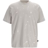 CHASIN' T-shirt - Beige - Katoen - Losse Pasvorm - Korte Mouwen