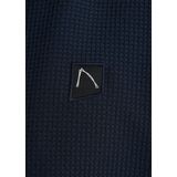 CHASIN' Overshirt Donkerblauw - Korte Mouwen met Textuur