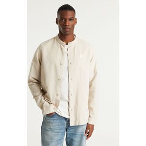 CHASIN' Heren Formeel Overhemd - Mao Linen - Beige