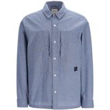 Shirts lange mouw Cooper Chambray - Lichtblauw - Heren