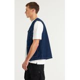 Bodywarmer - Bay - Denim - Effen - Normale Pasvorm