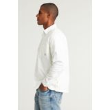Overhemd - Regular Fit - Slanted Chestpocket - Woven Structure - Stretch