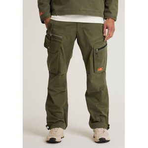 Chasin Cargo-broek Vortex Wash - Loose Fit met 10 Zakken in Military Style