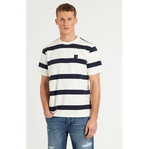CHASIN' - Storm - T-shirt - Allover Stripe - Regular Fit - Korte Mouwen