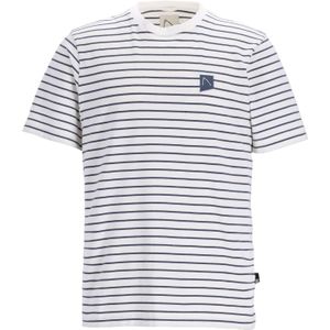 CHASIN' T-shirt - Blauw - Katoen - Ronde Hals - Korte Mouwen