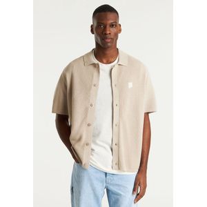 Raf - Overshirt - Korte Mouwen - Loose Fit - Dotted Knitted Pattern