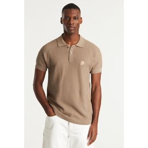Chasin' - GUY - Polo Shirt - Middle Beige - 100% Katoen - Korte Mouwen