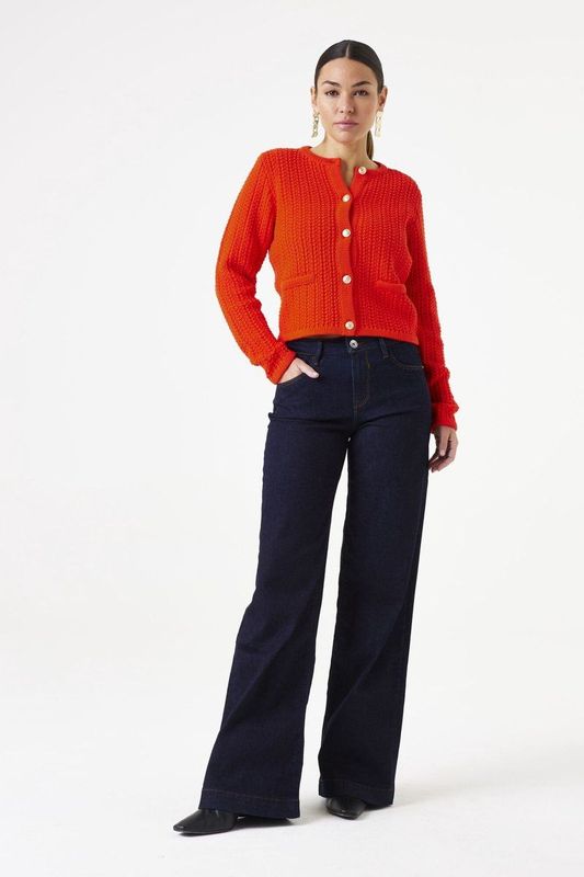 GARCIA Dames Vest Oranje Long mouw