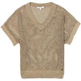 GARCIA - Trui - Groen - V-hals - Korte Mouwen - Regular Fit - 82% Viscose