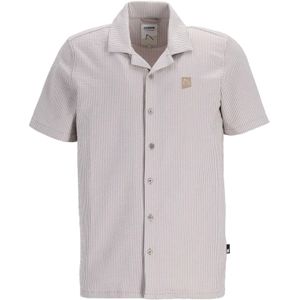 CHASIN' - Regular Shirt - Korte Mouwen - Doby Sear - Beige