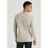 Chasin' Longsleeve - Beige - Effen - Ronde Hals
