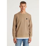 Urban Classics - Regular Stripe Longsleeve shirt - Beige Blauw