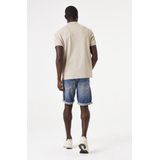 GARCIA Polo - Bruin - Korte Mouw - Katoenmix