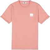 GARCIA - Chest Print T-shirt - Roze - Katoen - Korte Mouwen